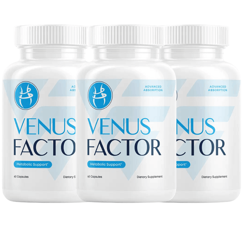 Venus Factor supplement bottle showcasing natural weight loss formula